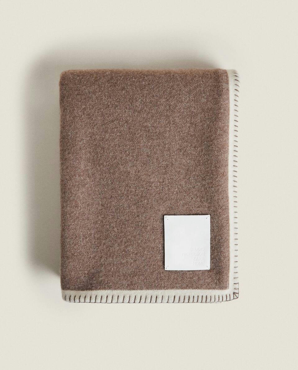 Manta de lã e cashmere X Studio Nicholson