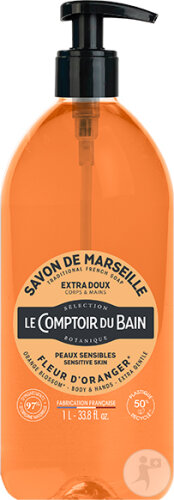 Le Comptoir Du Bain Savon Liquide Fleur D’Oranger Flacon 1l