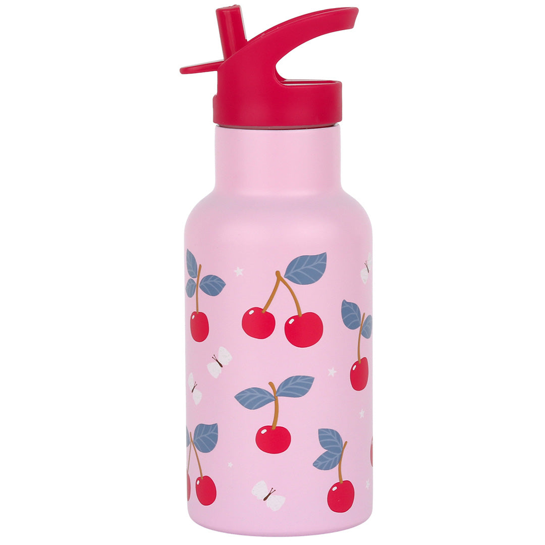 a little lovely company rvs drinkfles kersen - 350 ml