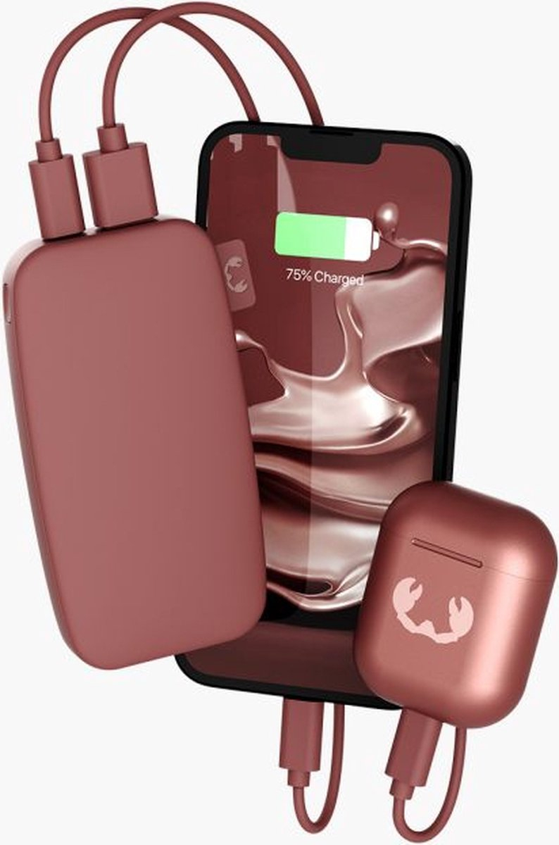(6000mAh) USB C / USB Powerbank Super Fast Charger Ladegerät (2PB6100SR) - Safari Red