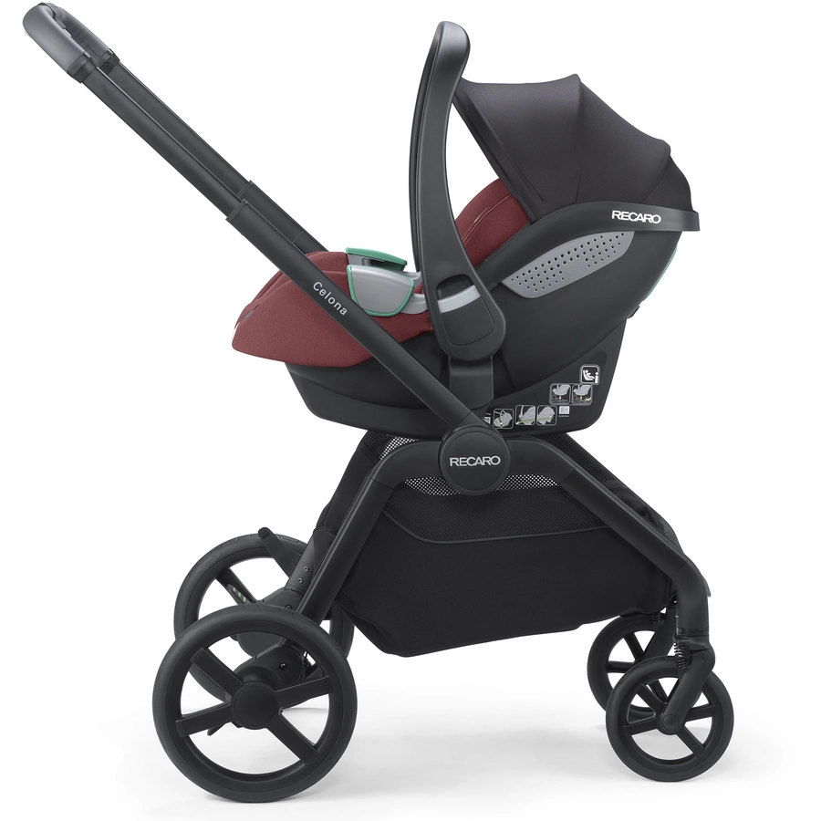 RECARO Babyschale AVAN I SIZE Fibre Black Iron Red