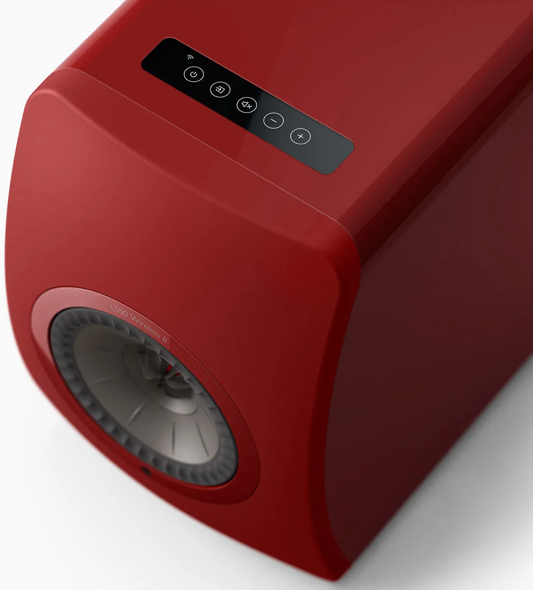 KEF LS50 Wireless 2 Rouge laqué Enceintes sans fil hi-fi