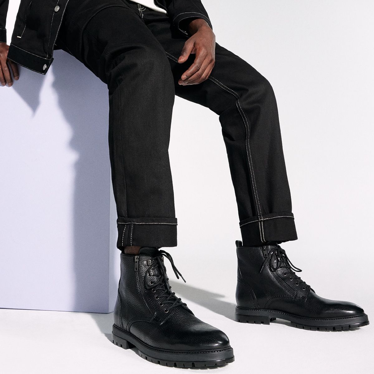 Colt Black Men Lace-up boots