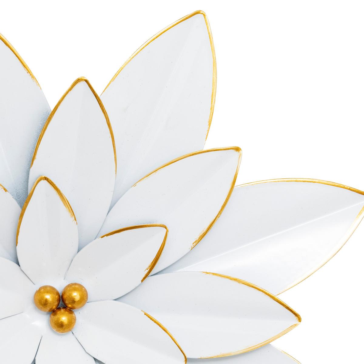 DECO MURALE FLEUR ALYA D.24.5CM X3 PIECES