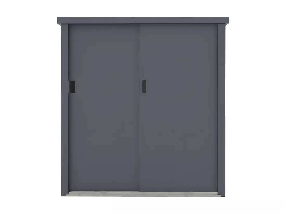Armoire de rangement de jardin en métal acier galvanisé gris 1,31 m3 125x80x131 cm REIVAX