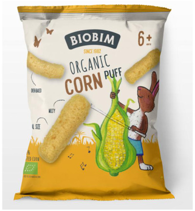 Biobim Corn puff 6+ maanden bio (15 gr)
