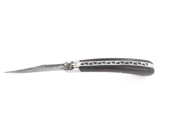 Capuchadou 12 cm Damas Bois de Fer Couteau de Poche - Capouchadou par Fontenille Pataud