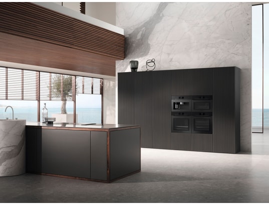 MIELE - Expresso encastrable CVA7845OBSWMAT, Café en grains ou moulu