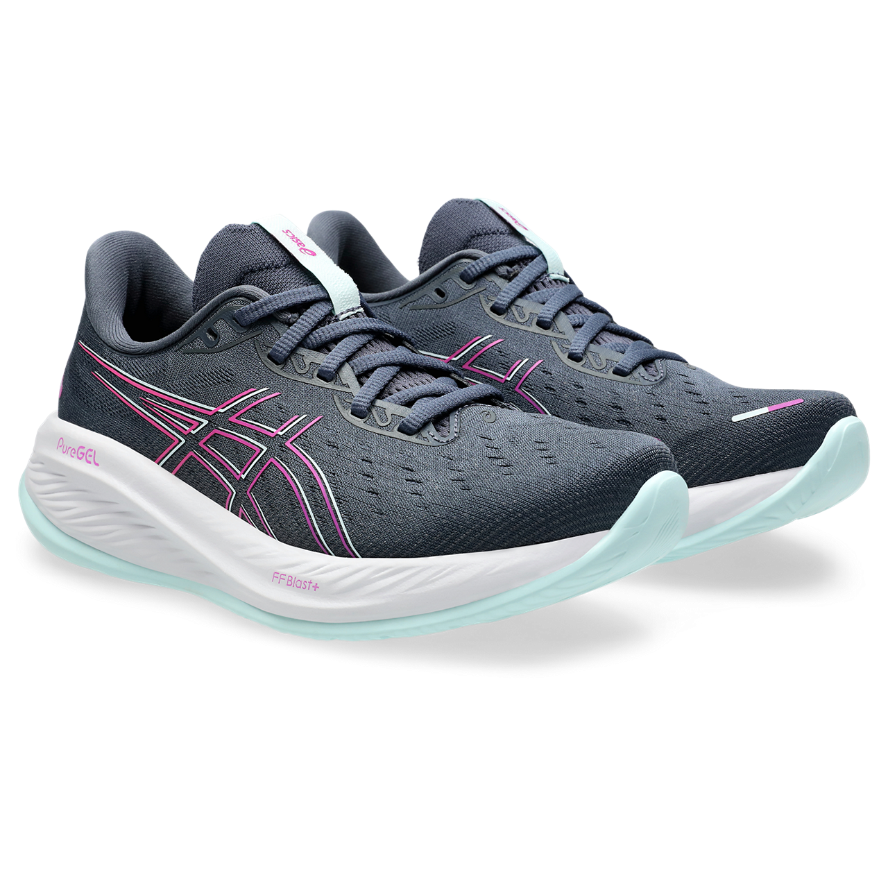 asics gel cumulus 26 loebesko dame 8 1012b599 mid grey flash coral