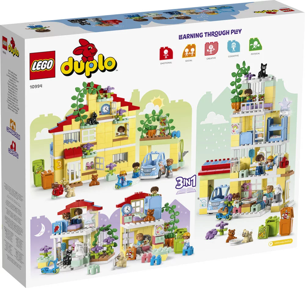 LEGO®DUPLO®MA VILLE 10994 - LA MAISON FAMILIALE 3-EN-1