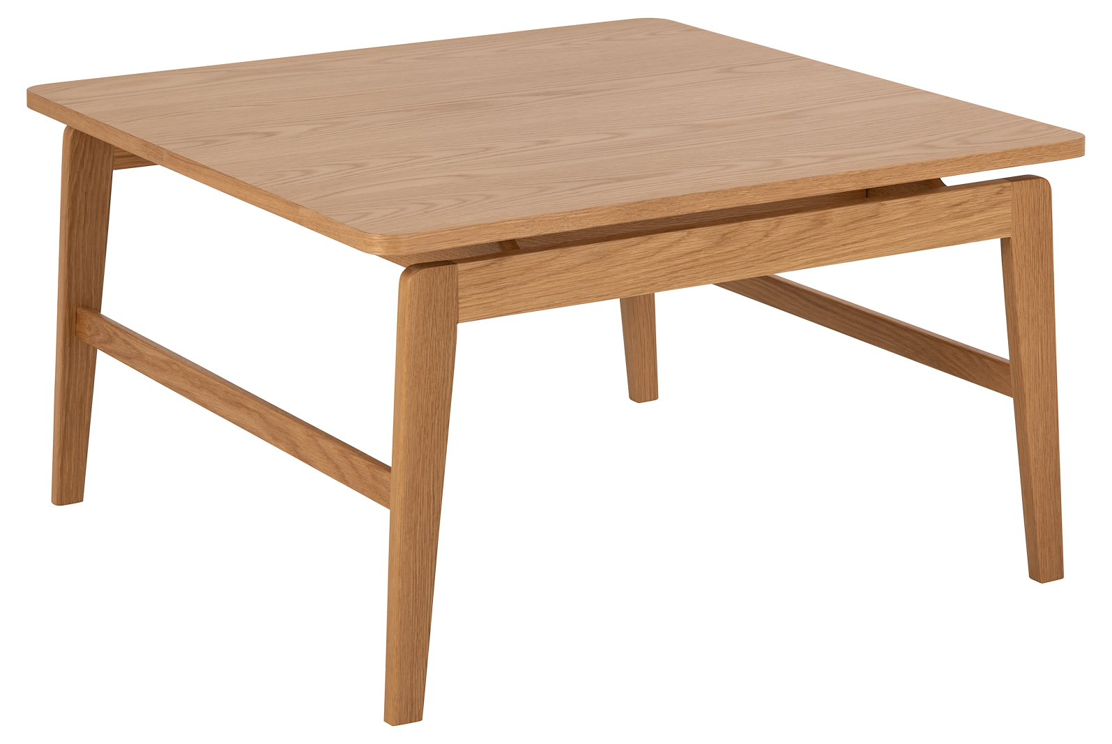 Essex sofabord Lakkert eik finer. 80x80x45cm