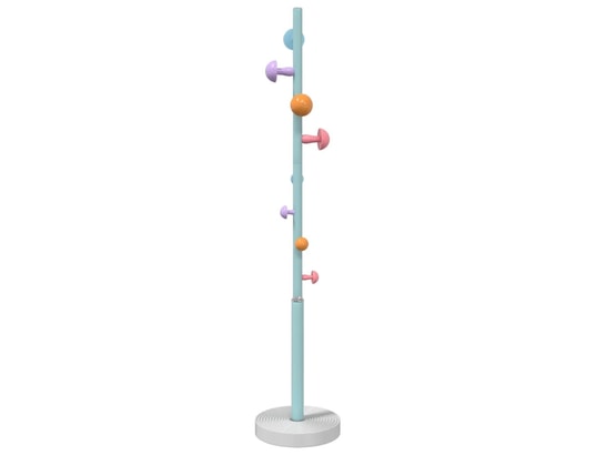 VIDAXL - Porte manteau Porte-manteau bleu 172 cm fer enduit de poudre