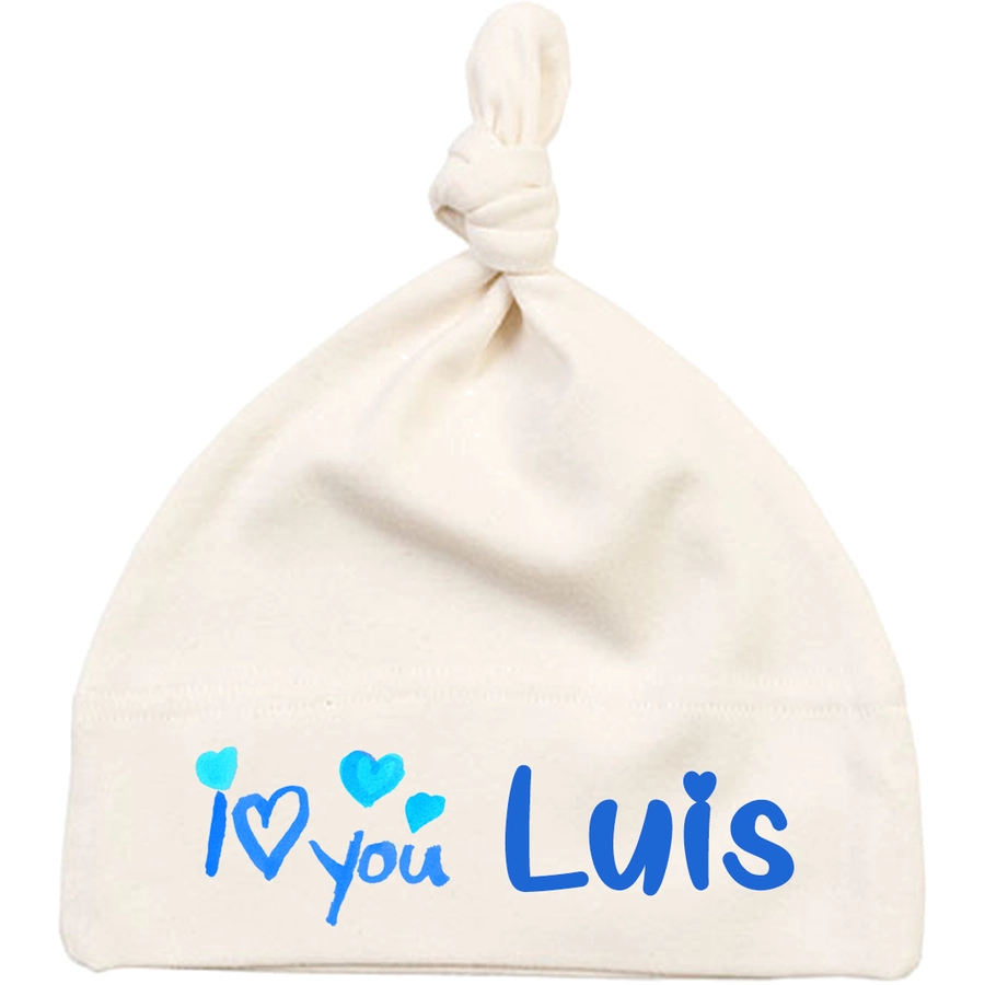 Schnullireich Geschenkset mit Namen I Love You (6-18 Mon) Junge Blau