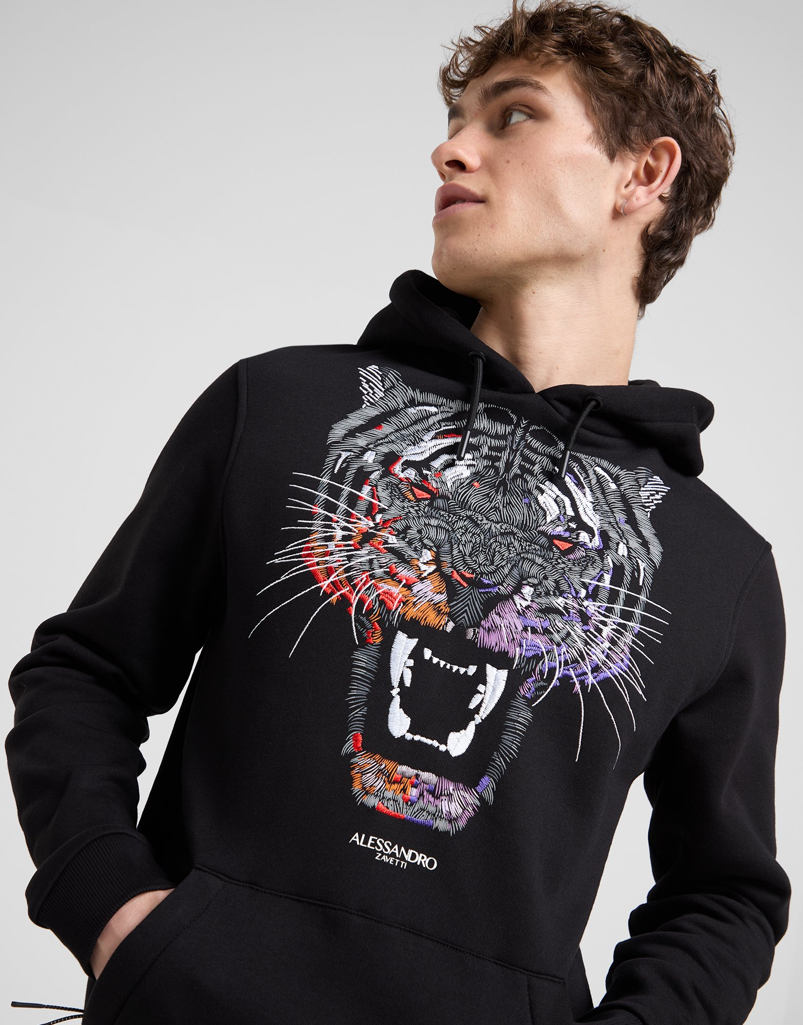 Alessandro Zavetti Sweat à Capuche Growler Homme