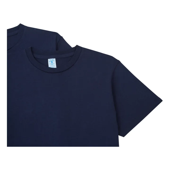 Velva Sheen Pack 2 T-shirts Coton | Bleu marine