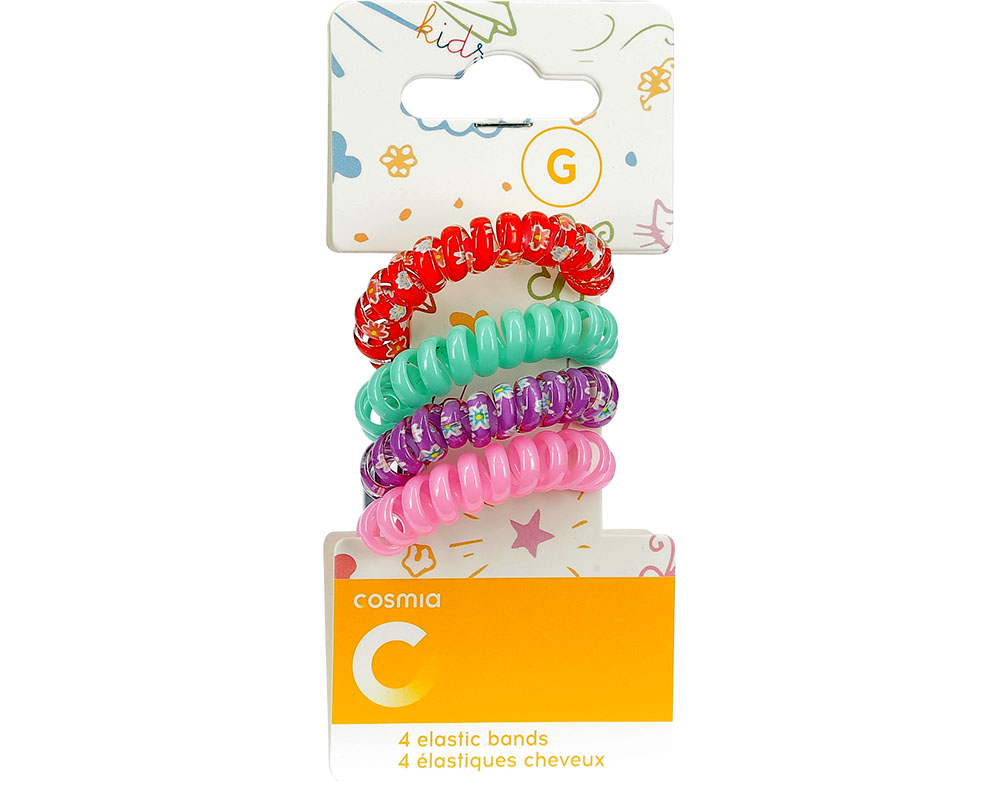 ELÁSTICO COSMIA KIDS CABELO FANTASIA 4UN
