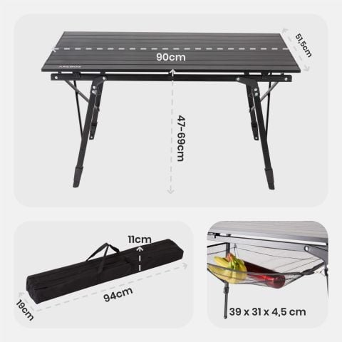 Campingtisch 90 x 51,5 cm