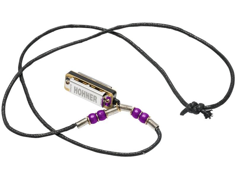 Hohner Mundharmonika Miniature Mini Harp Halskette – C-Dur Mini-Mundharmonika aus Kunststoff