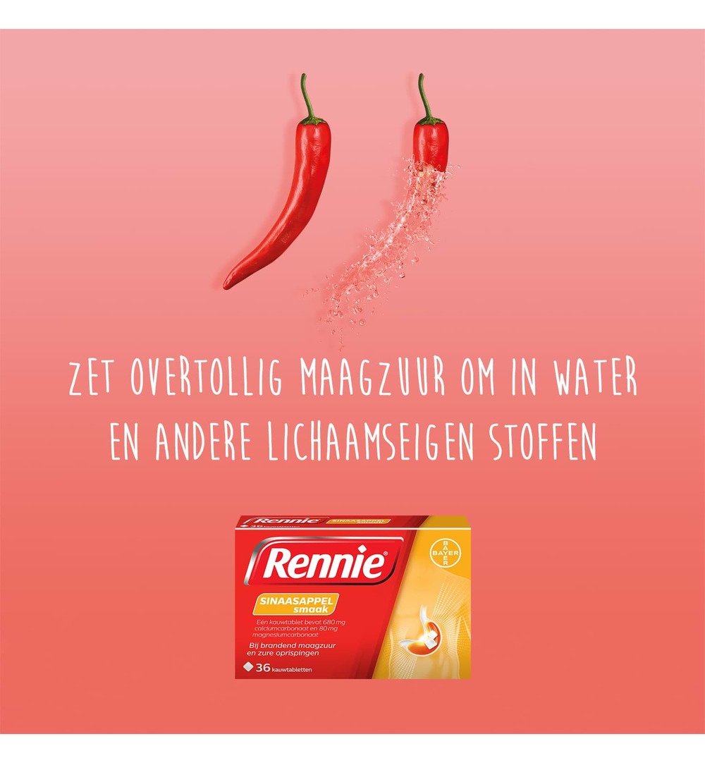 Rennie Sinaasappel (36 tabletten)