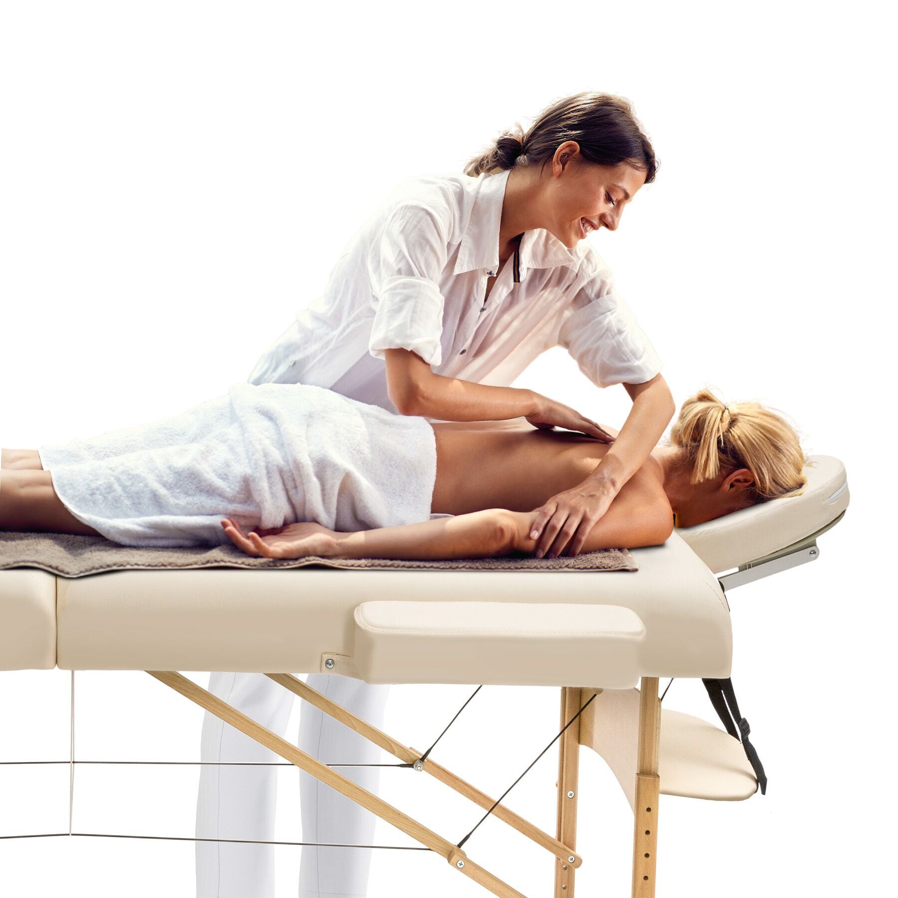 2 Zonen Massageliege-Set Suman