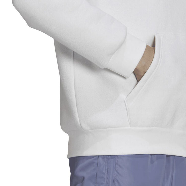 adidas essential trefoil hoodie White