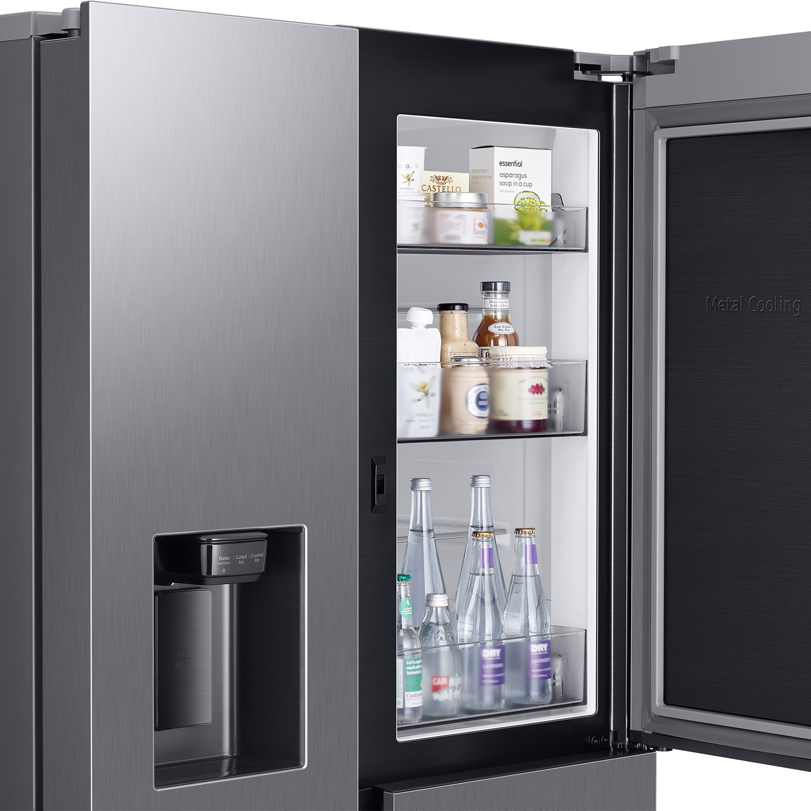 SAMSUNG Side-by-Side Kühl-Gefrierkombination RH68B8520S9/EG - Edelstahl - F