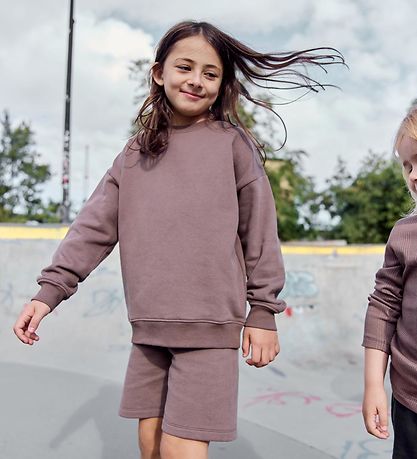 Olsen Kids x Stadt Green Sweatshorts - Zeder Brown