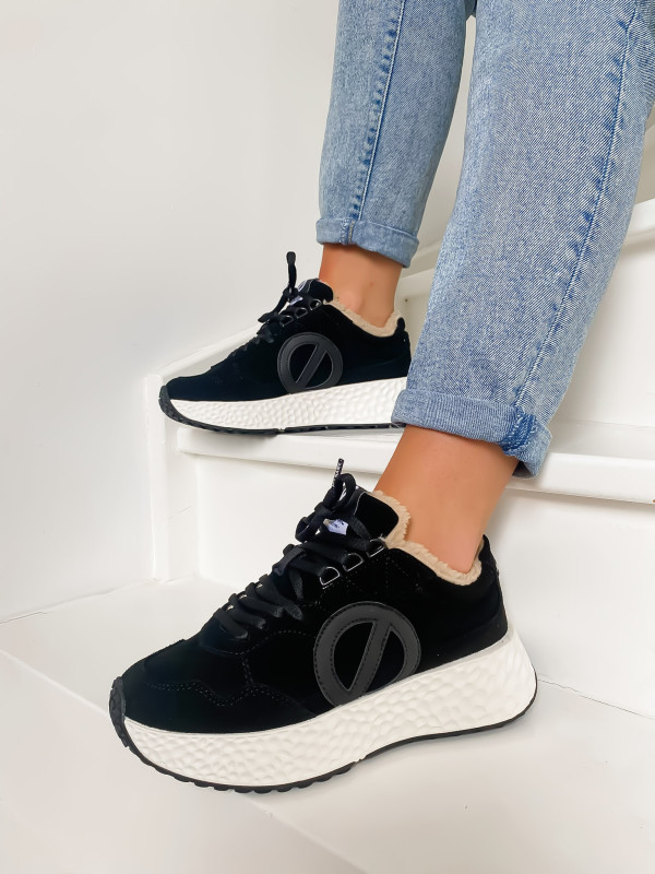 No Name - CARTER JOGGER Black/Dove