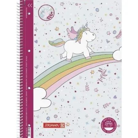 BRUNNEN Collegeblock Fantasy A4, Lineatur 28, kariert, 80 Blatt