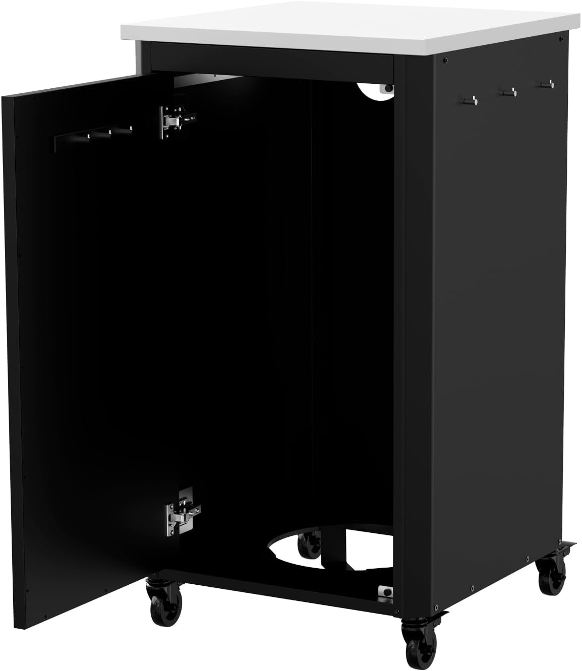cozze® Outdoor Küche | H110 cm | Edelstahl Arbeitsplatte | Modulares Design | Mit Stauraum & Haken | Wetterfest & Robust | Für Pizzaofen & Grill
