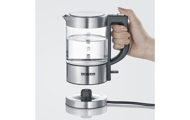 Severin Wasserkocher »WK 3472 0.5 l, Grau/Silber« 0,5 l 1100 W