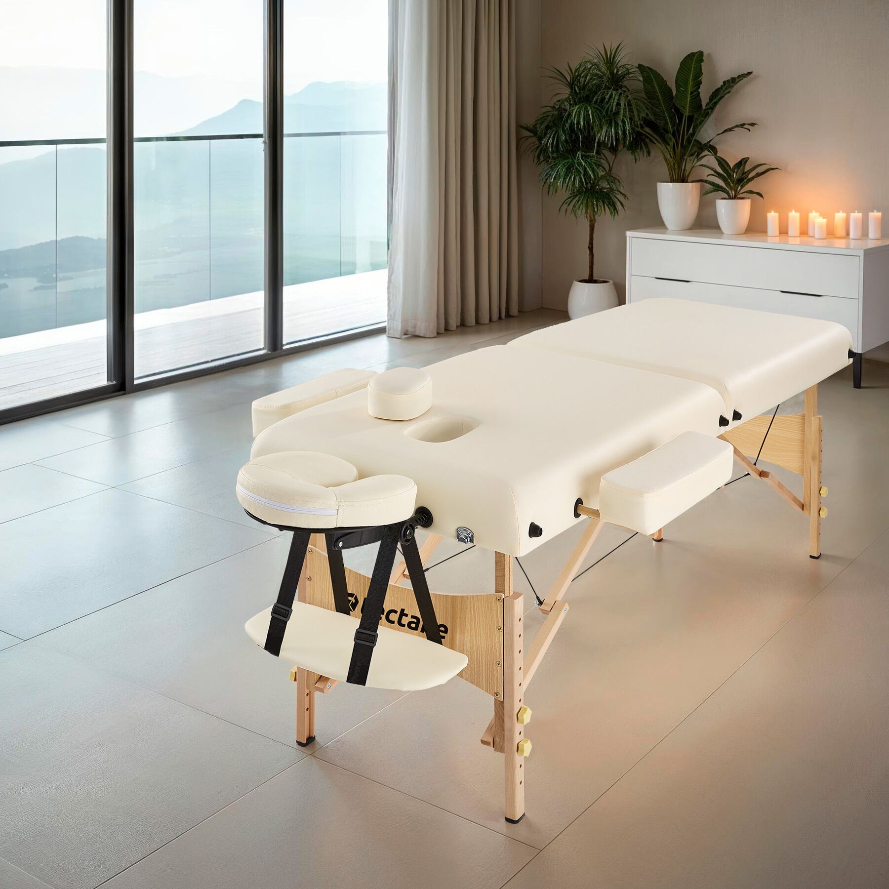 2 Zonen Massageliege-Set Suman