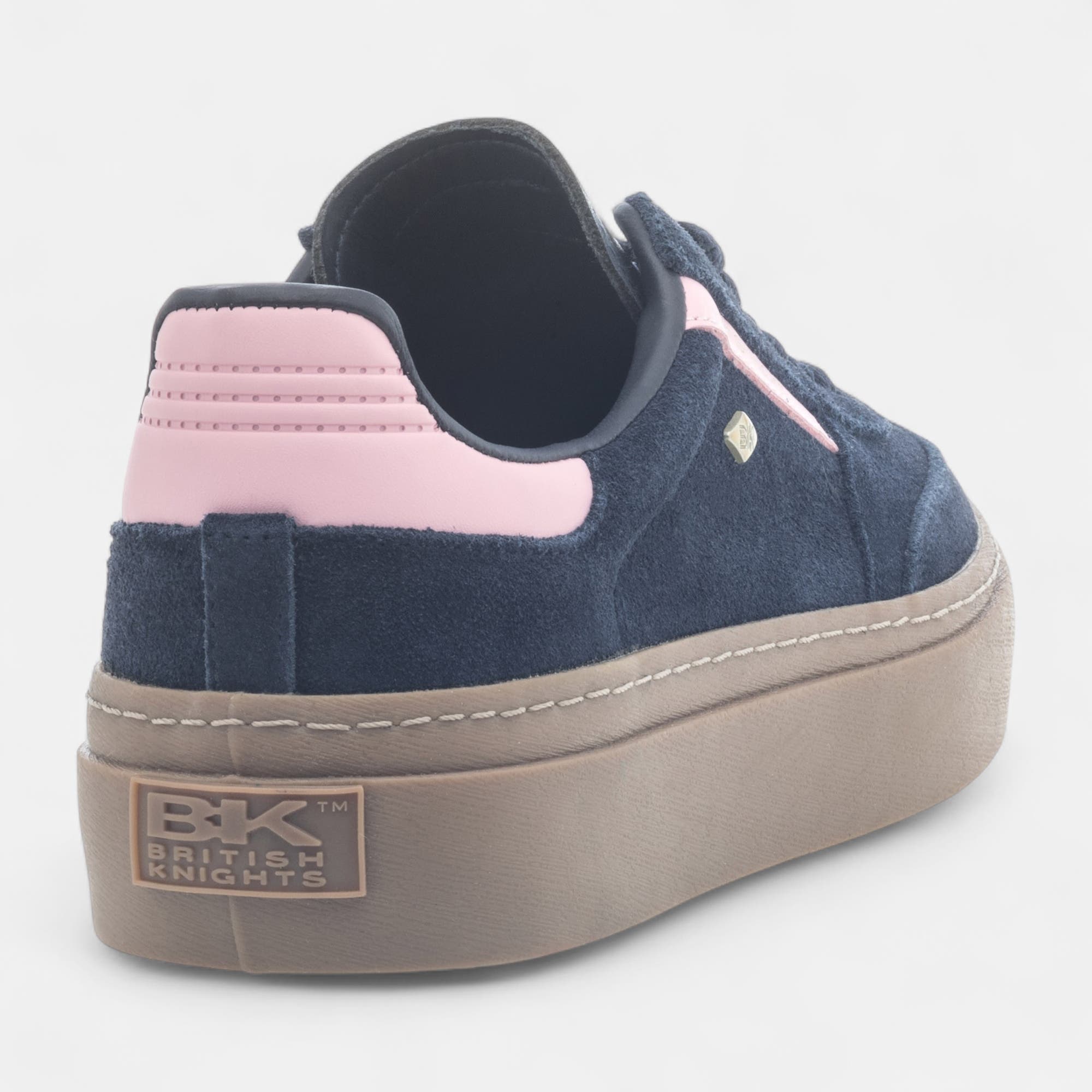 Baskets basses Femme en cuir bleu marine
