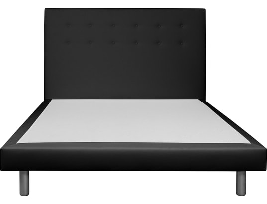 CONCEPT1 - Lit déco Cannes 140x190cm noir