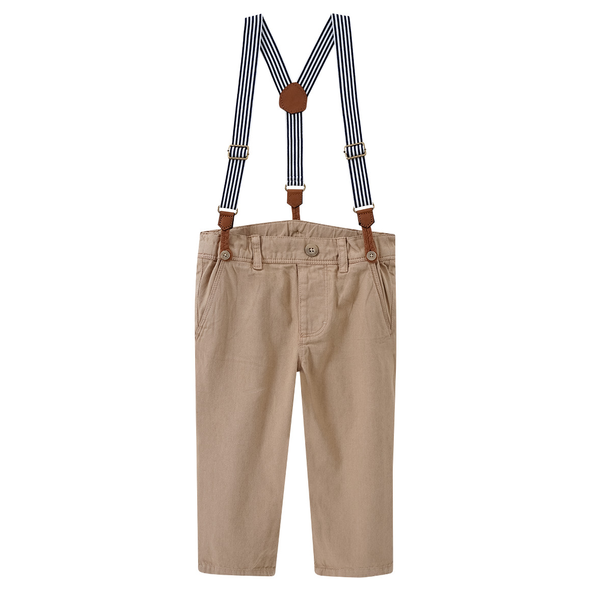 Topomini Baby Hemd und Chinohose im Set beige / weiss