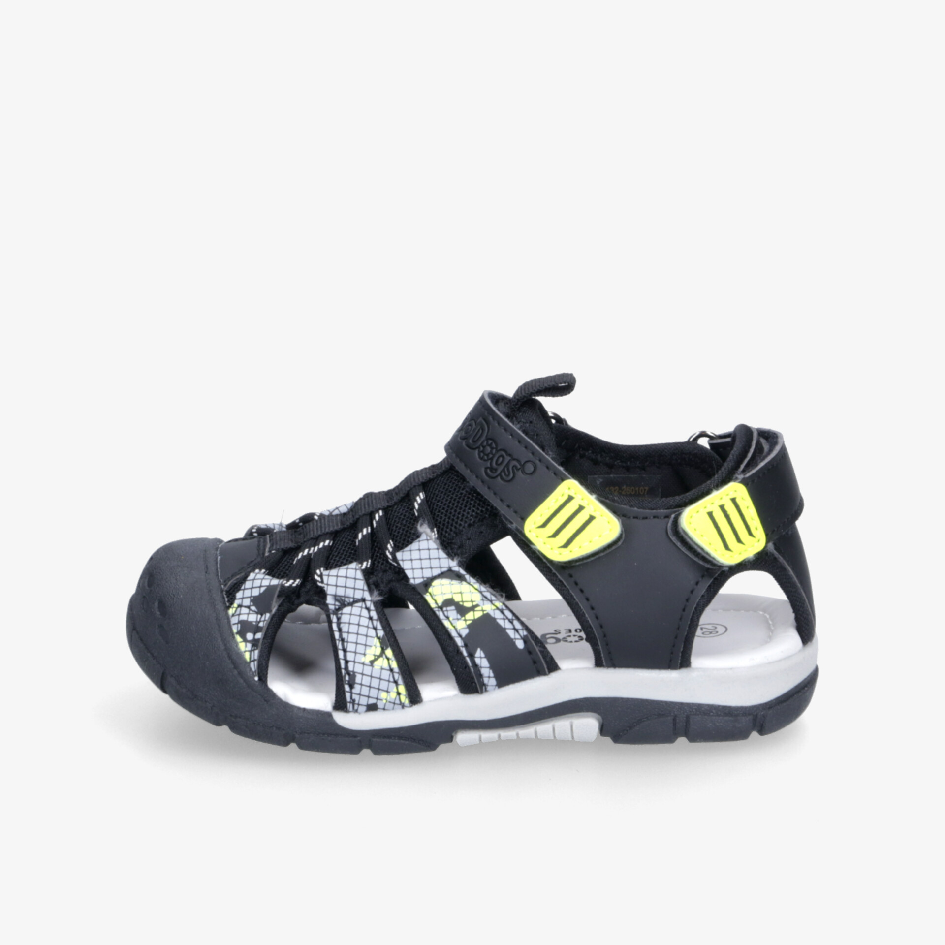 DooDogs Kinder Sandalen schwarz