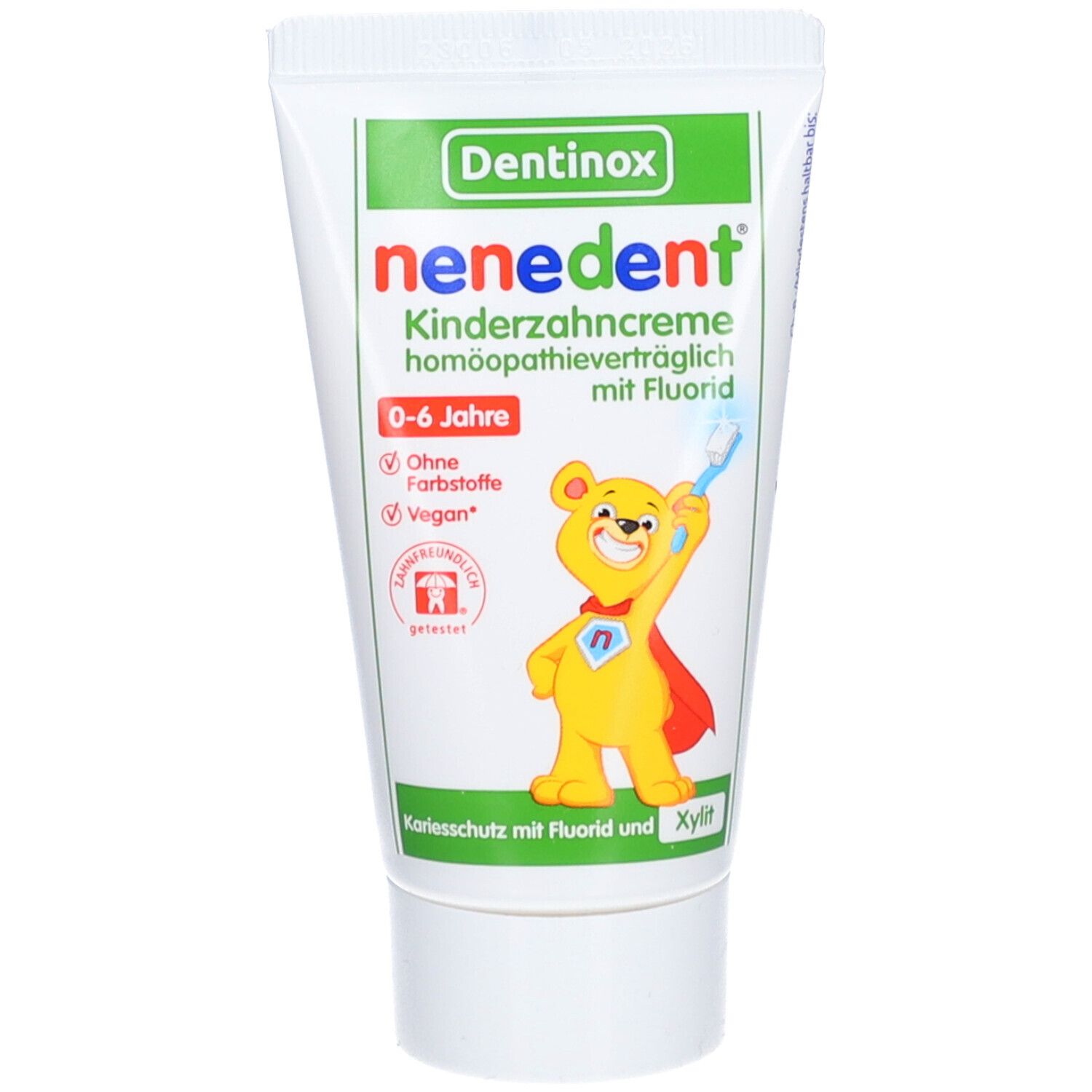 nenedent® Kinderzahncreme homöopathieverträglich mit Fluorid