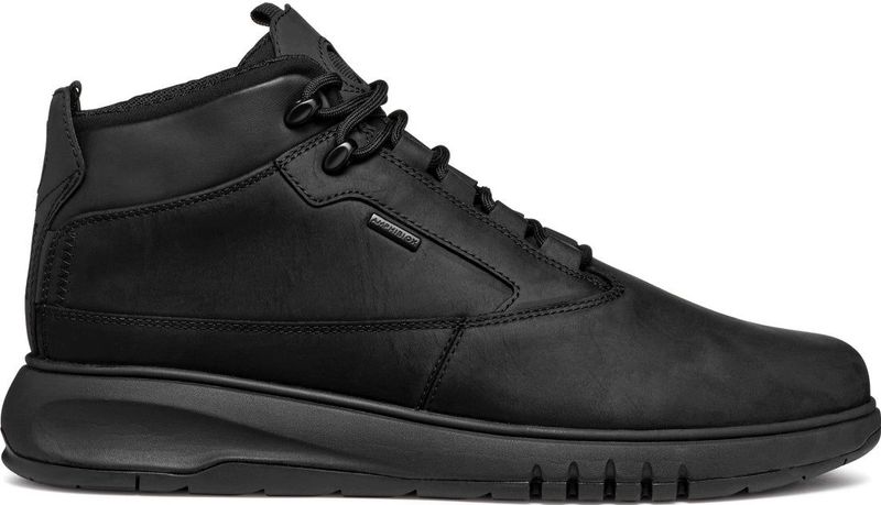 Geox - U04APA 000FF - Enkellaarsjes - Zwart - Rundleder en Polyester