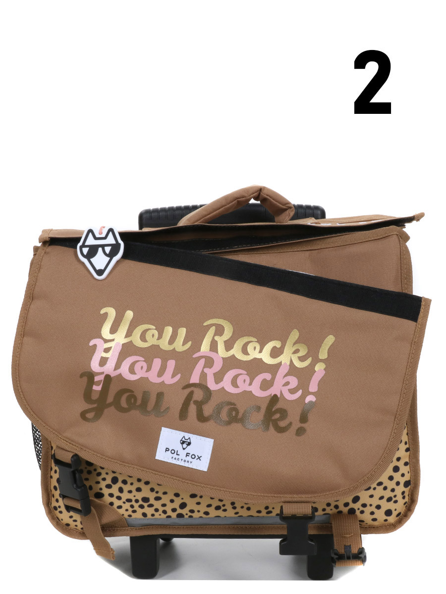 Cartable À roulettes RÀversible Pol Fox You Rock 38 cm