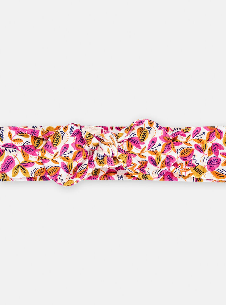 Bandeau imprimé fleuri pour bébé fille