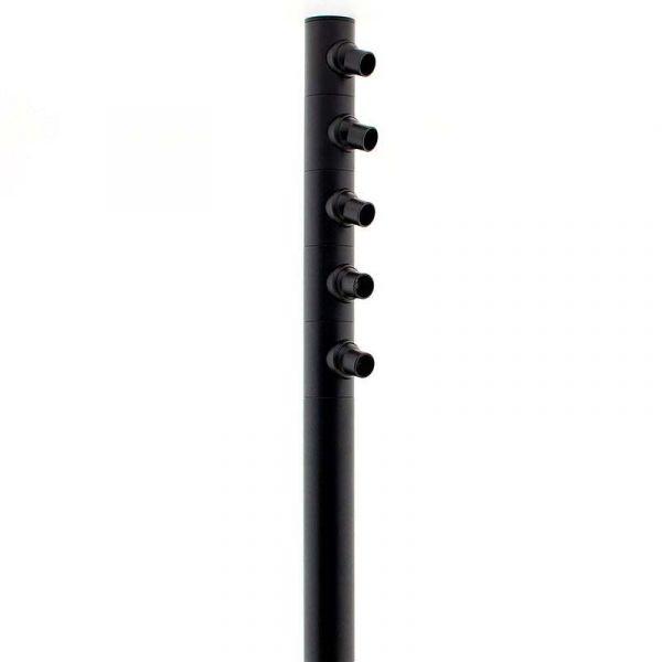 ledbox Iluminação de Vitrine Barra Linear Vitra Lux Cree 5x1w Preto Branco Frio