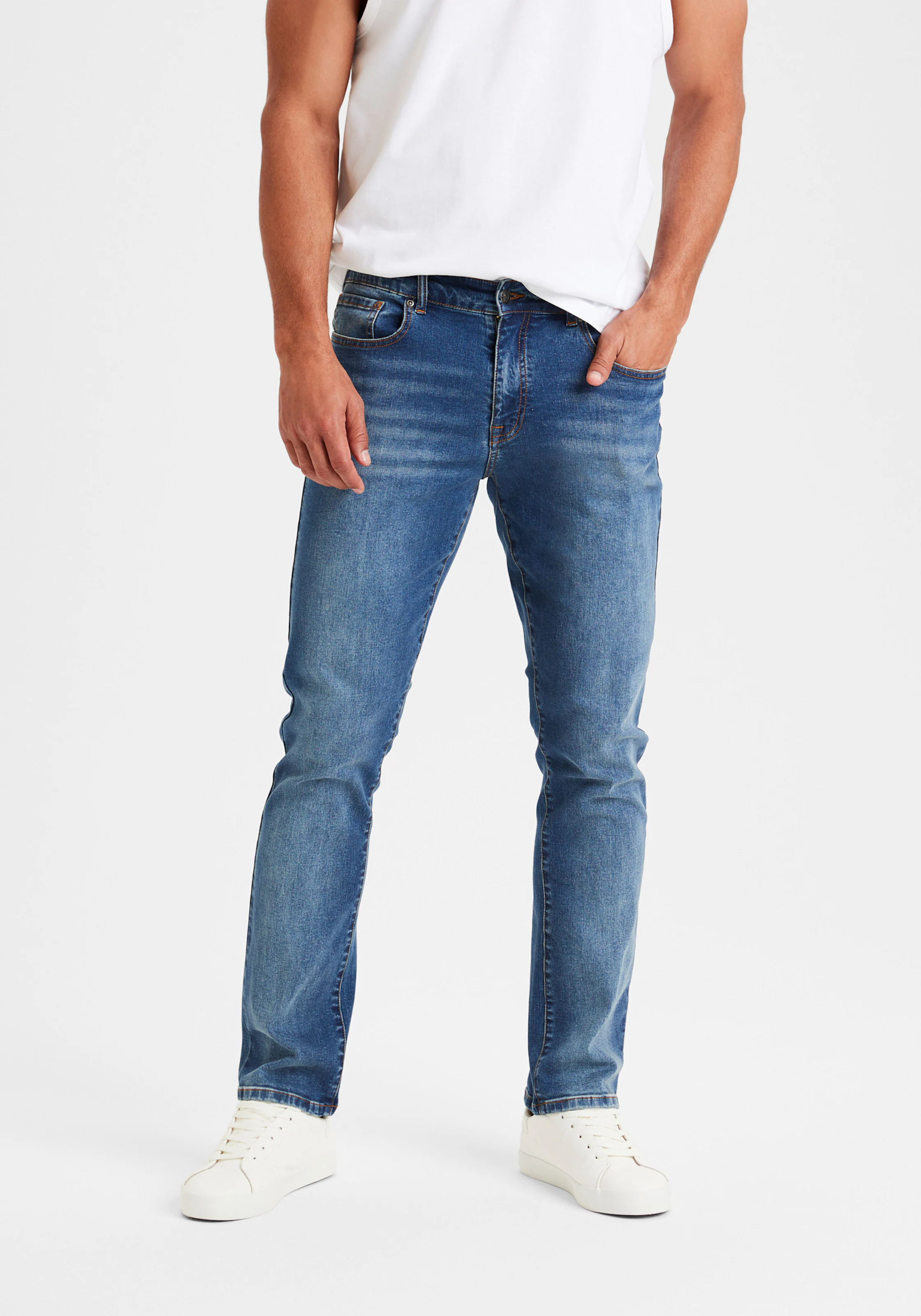 Buffalo 5-Pocket-Jeans in dark-blue-denim