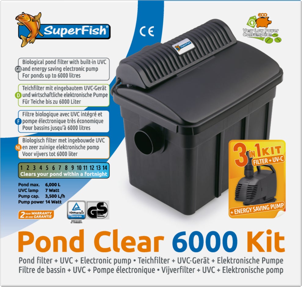 Superfish vijverfilter Pond Clear 3-in-1 kit 6000 L