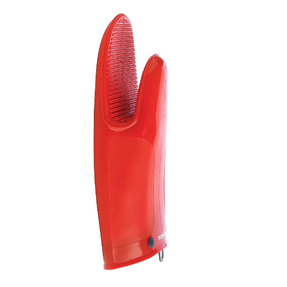 Gant de cuisine silicone et textile rouge Mastrad