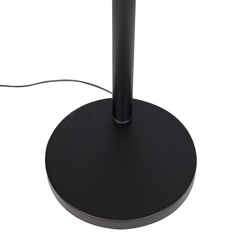 Smart vloerlamp zwart 5-lichts incl. Wifi B35 - Sixties