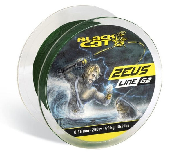 Tresse Black Cat Zeus Line G2 Verte (250m)