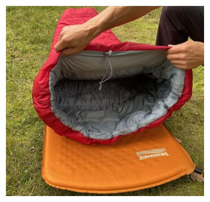 Couverture de sac de couchage Sirjoseph modèle Pumori 800 Quilt 170-Rouge