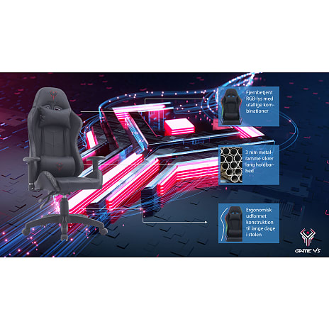 Game YS Junior RGB Gamerstol - Sort