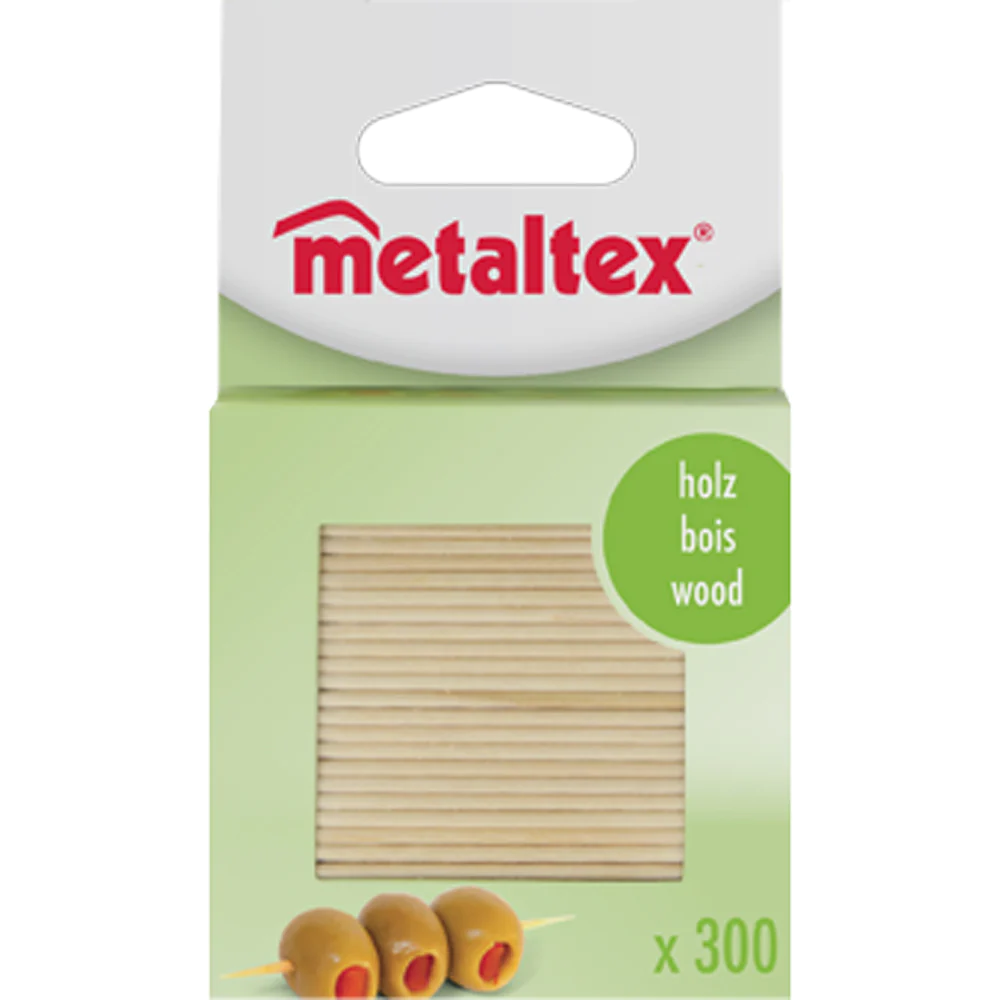 Boîte 300 piques bois Metaltex