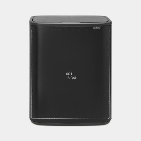 Bo Touch Bin, met 1 binnenemmer, 60 liter - Matt Black